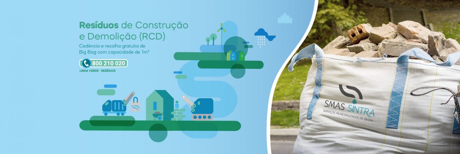 SMAS de Sintra disponibilizam sacos para resíduos de construção e demolição