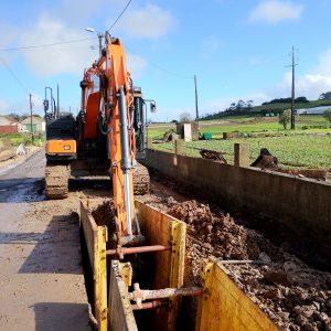 Empreitada de prolongamento da rede de saneamento em Aruil (Almargem do Bispo)