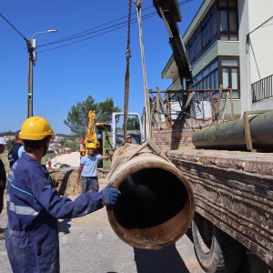 SMAS de Sintra reparam rotura em conduta adutora de DN 500 mm