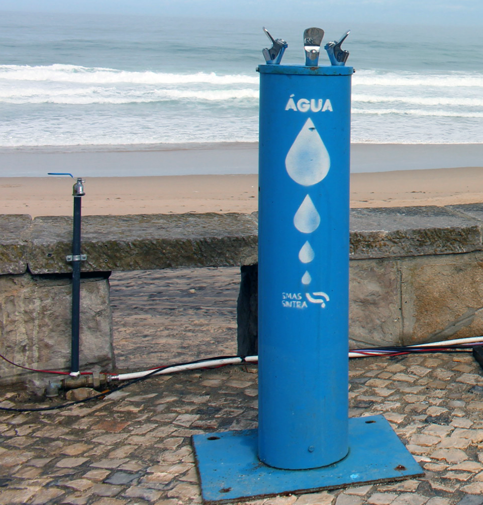 Bebedouro na Praia Grande