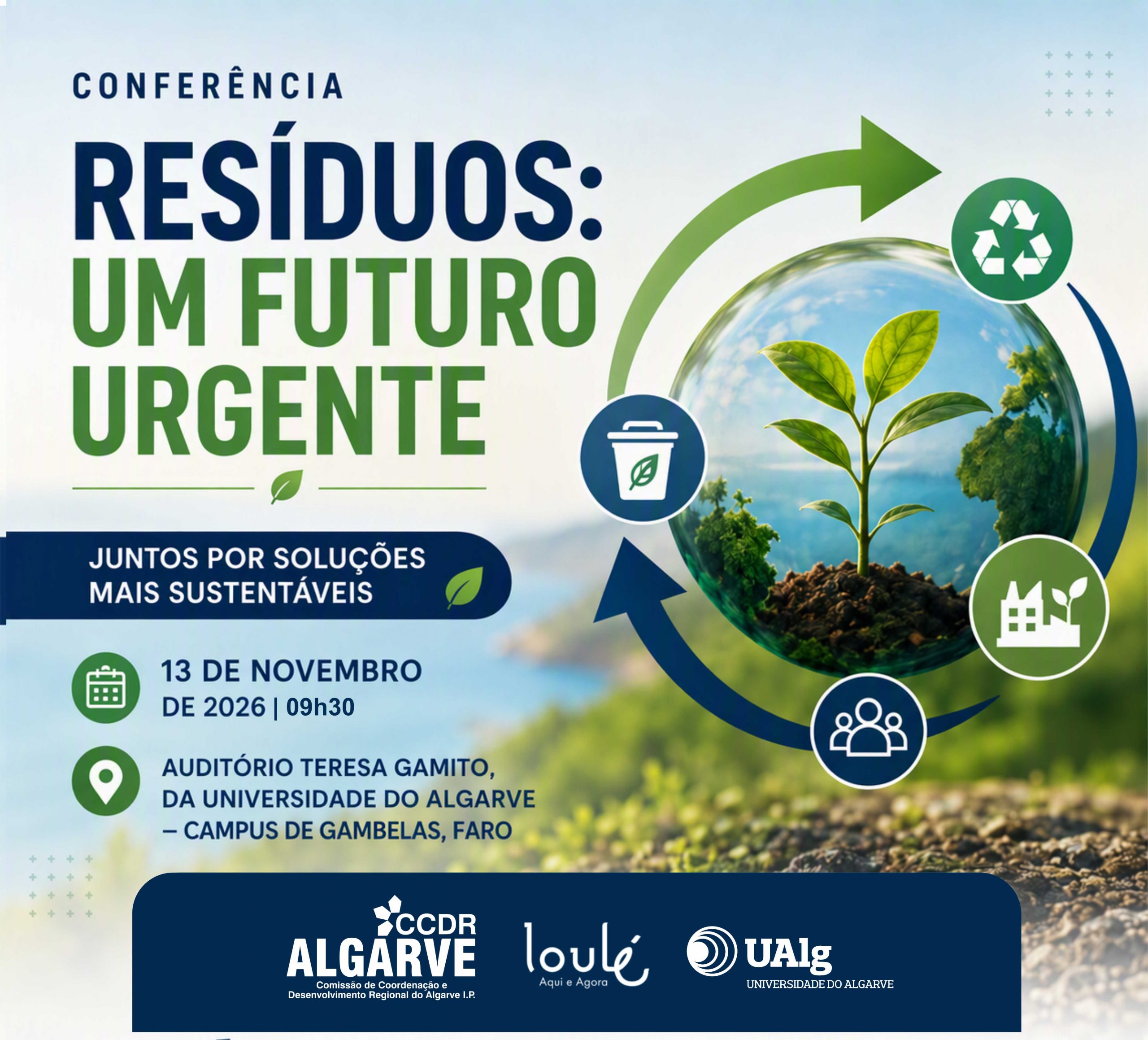 Cartaz do evento Resíduos: um futuro urgente